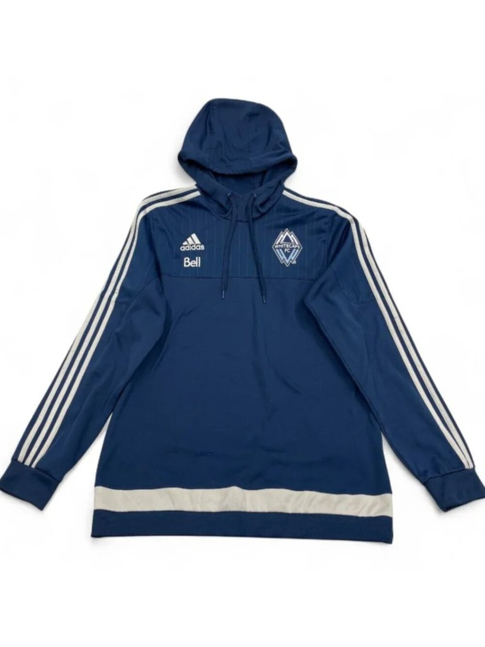 Vancouver Whitecaps Adidas MLS Soccer 2014 Hoodie Sweatshirt Warmup Jersey L